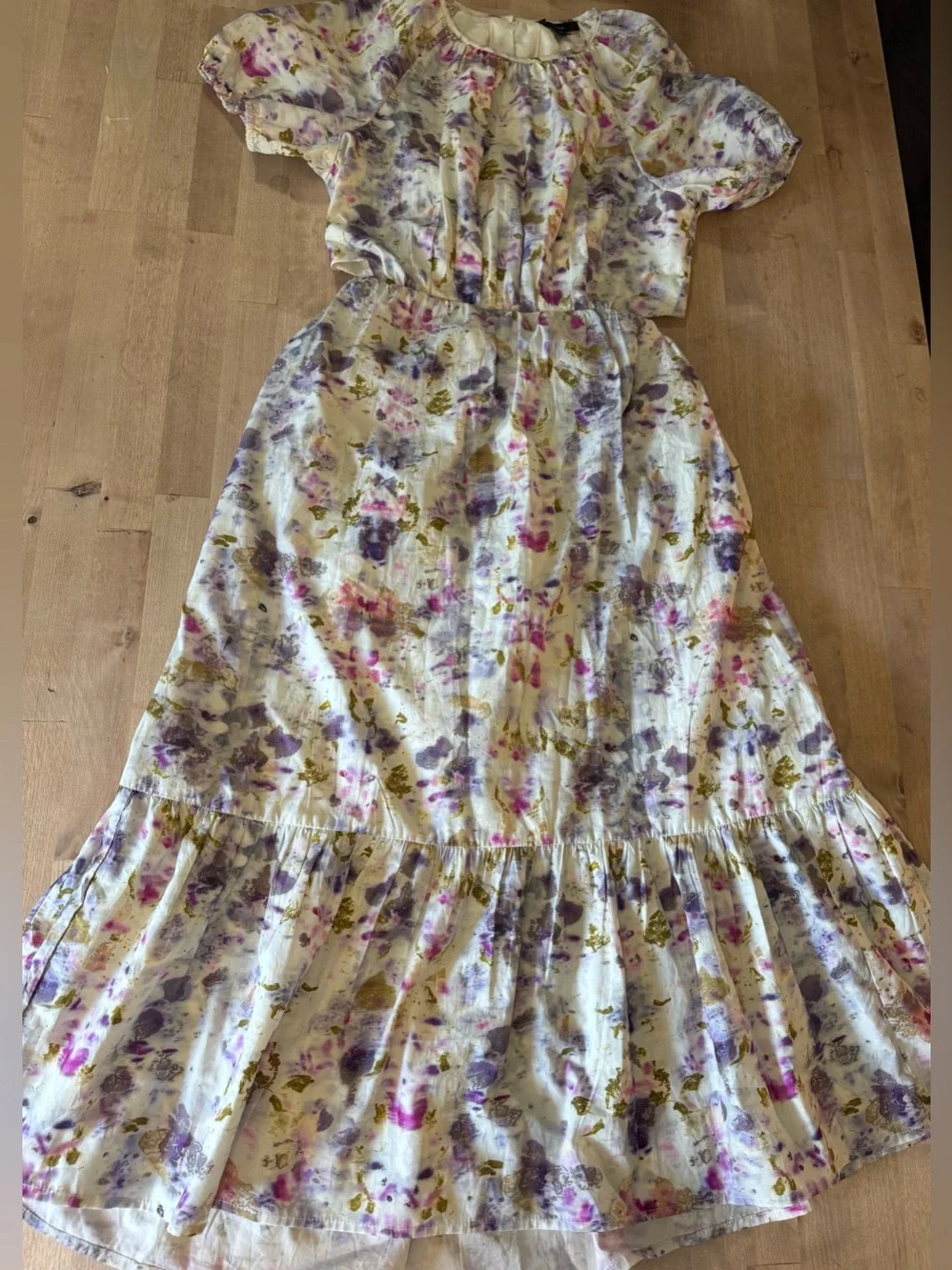 J.Crew Flora Obscura side-cutout dress